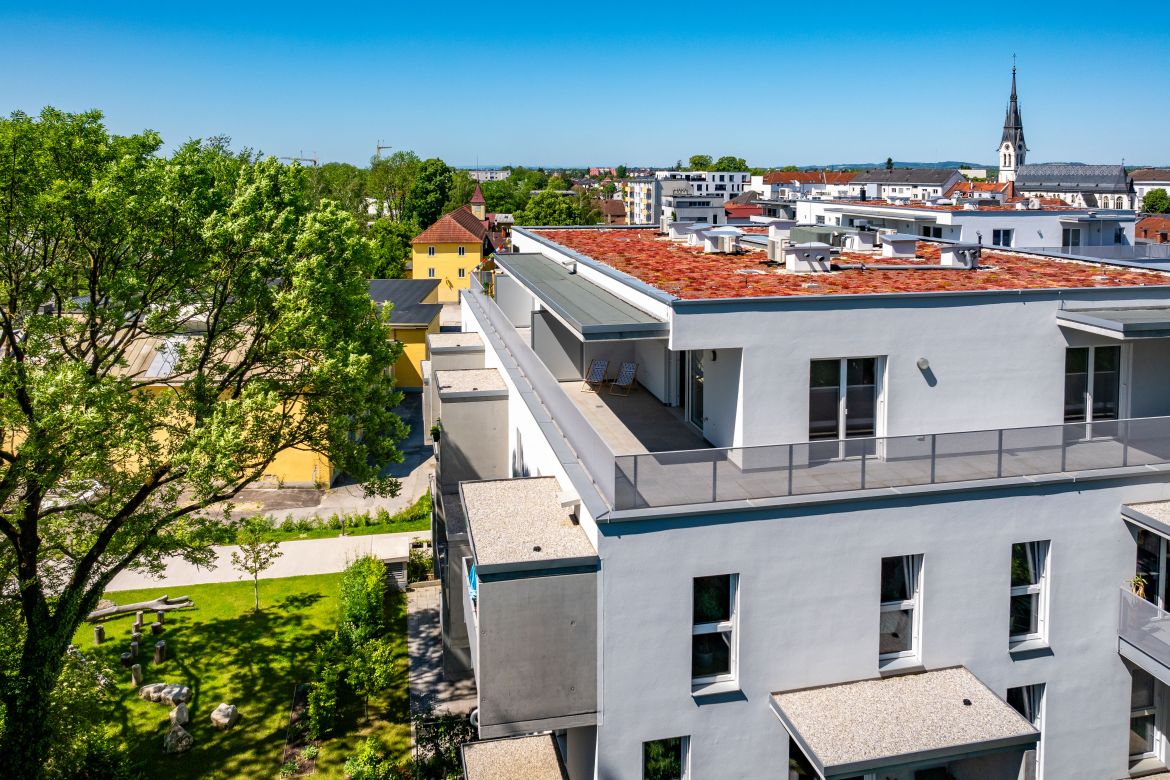 Wohnen mit Grünblick: Entdecken Sie das exklusivste Penthouse in Linz-Land mit 80 m2 Terrasse